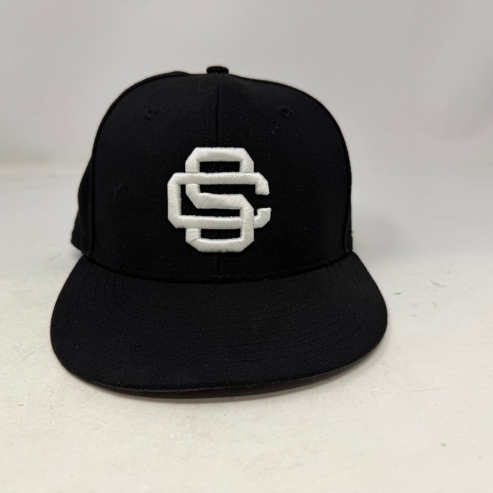 Richardson Hat Mens 7 3/8 PTS65 Black SC Logo Fitted Baseball EUC